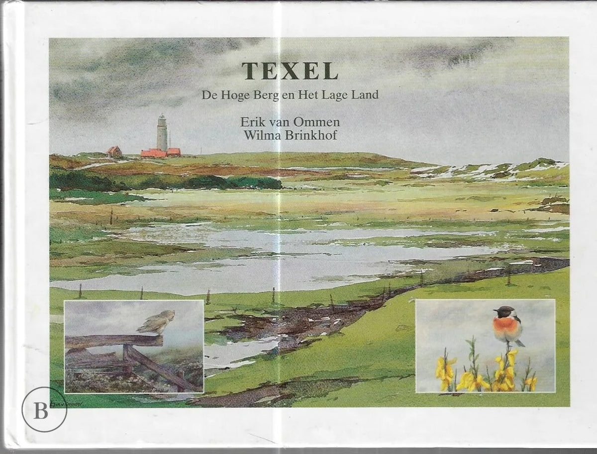 Omslag van Texel - De Hoge berg en het lage land door Brinkhof, tweedehands boek bij Boekhandel Bloks