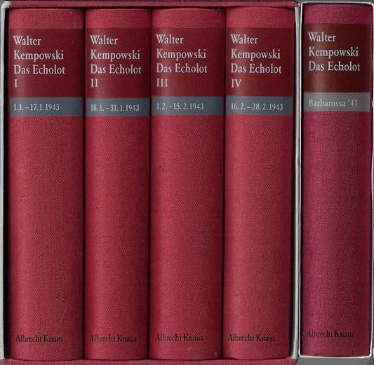 Walter Kempowski - Das Echolot (10 delen)