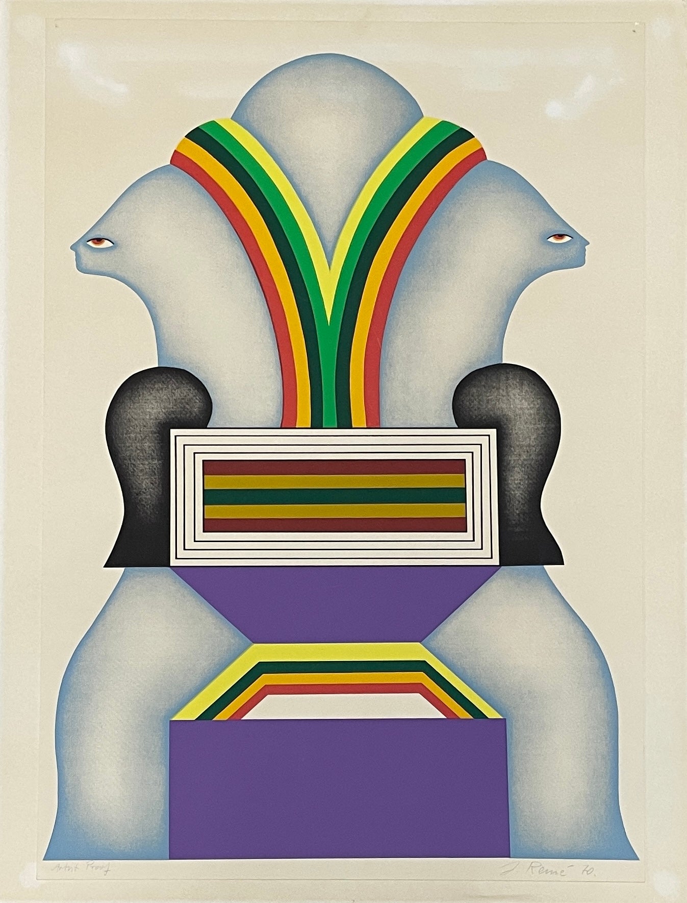 Jörg Remé - 4 litho's genummerd en gesigneerd