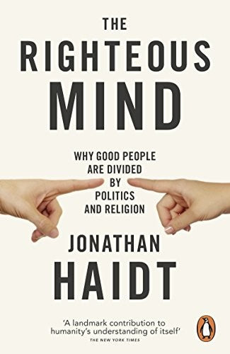 Omslag van The Righteous Mind door Jonathan Haidt, tweedehands boek bij Boekhandel Bloks