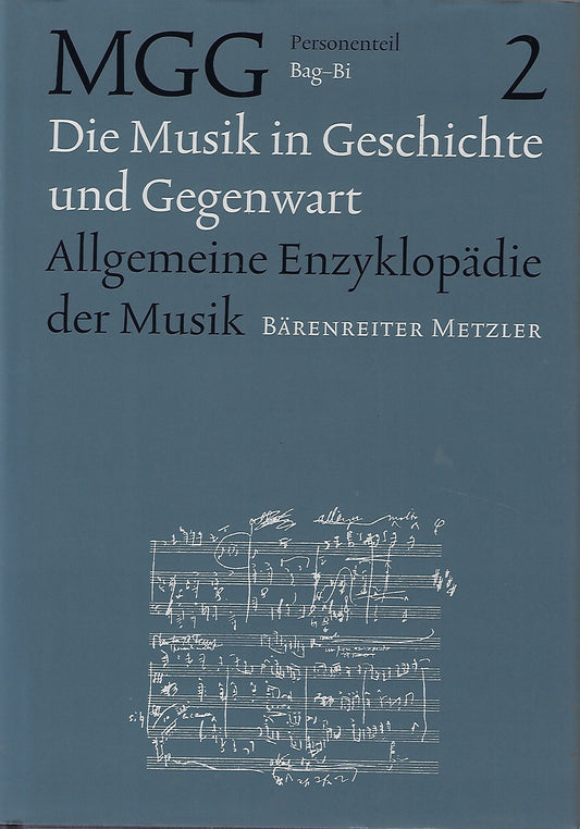 Personenteil 2 (Bag-Bi) Die Musik in Geschichte und Gegenwart