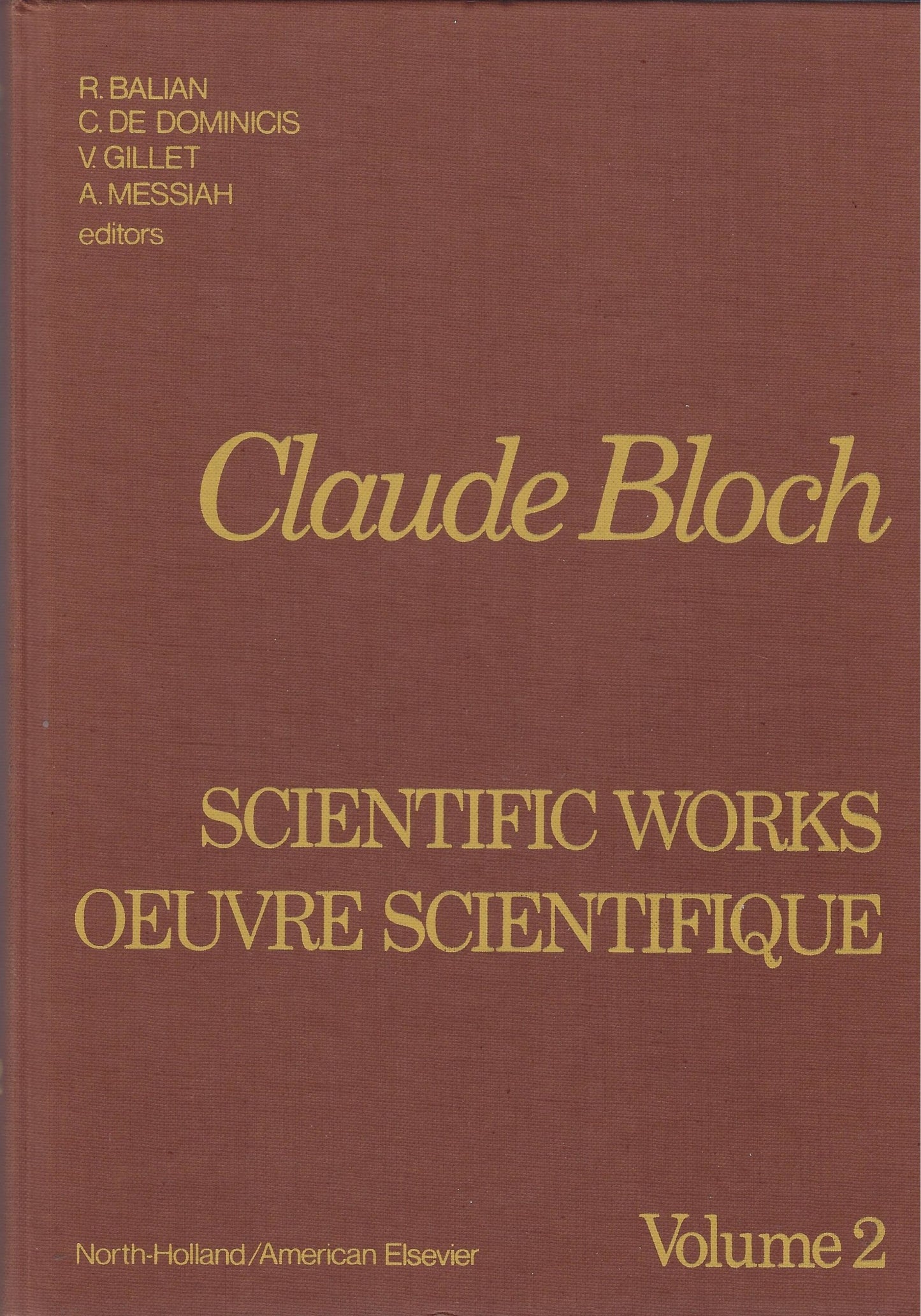 Claude Bloch Scientific works / oeuvre scientifique