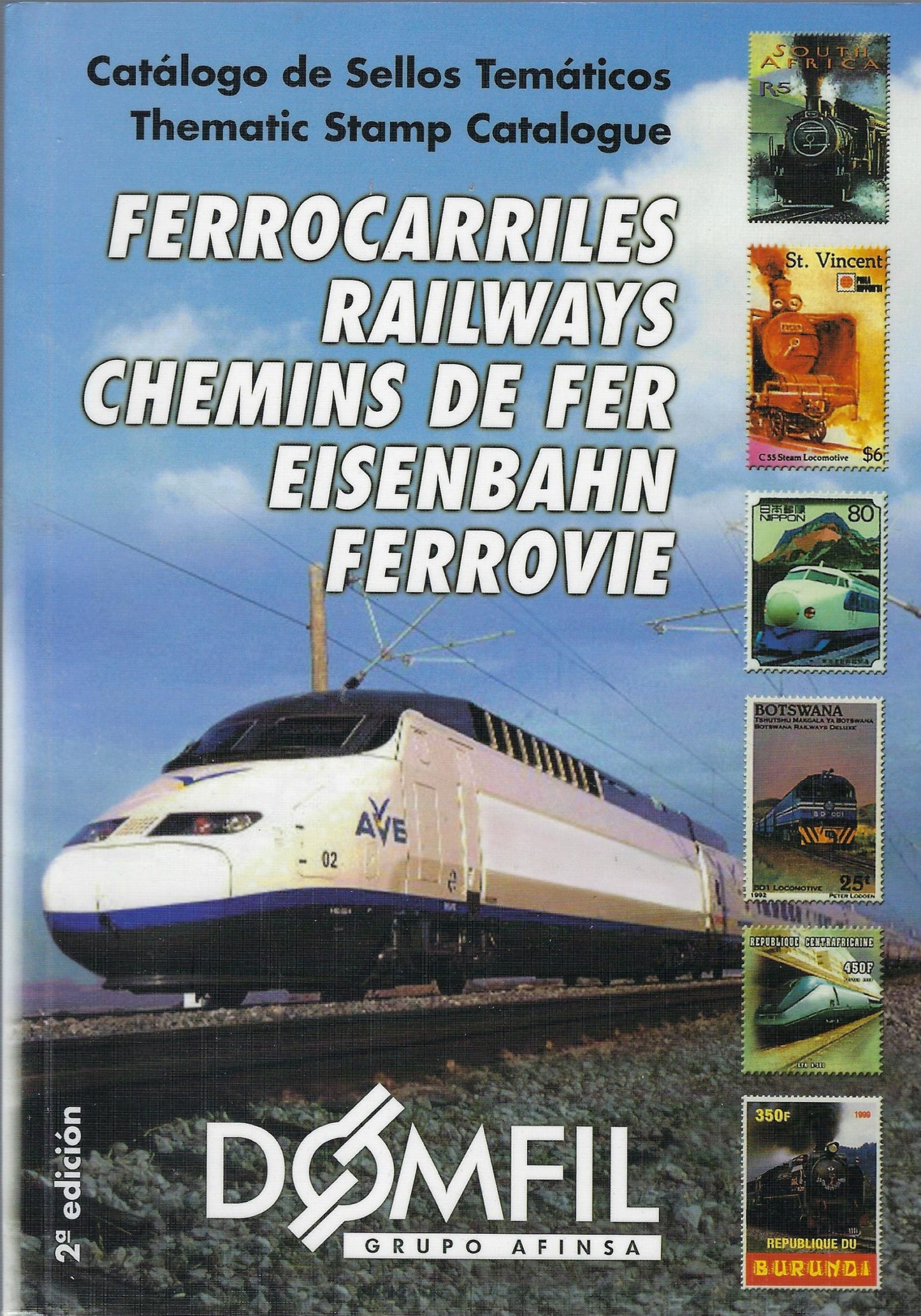 Domfil Railways Thematic Stamp Catalogue - Railways