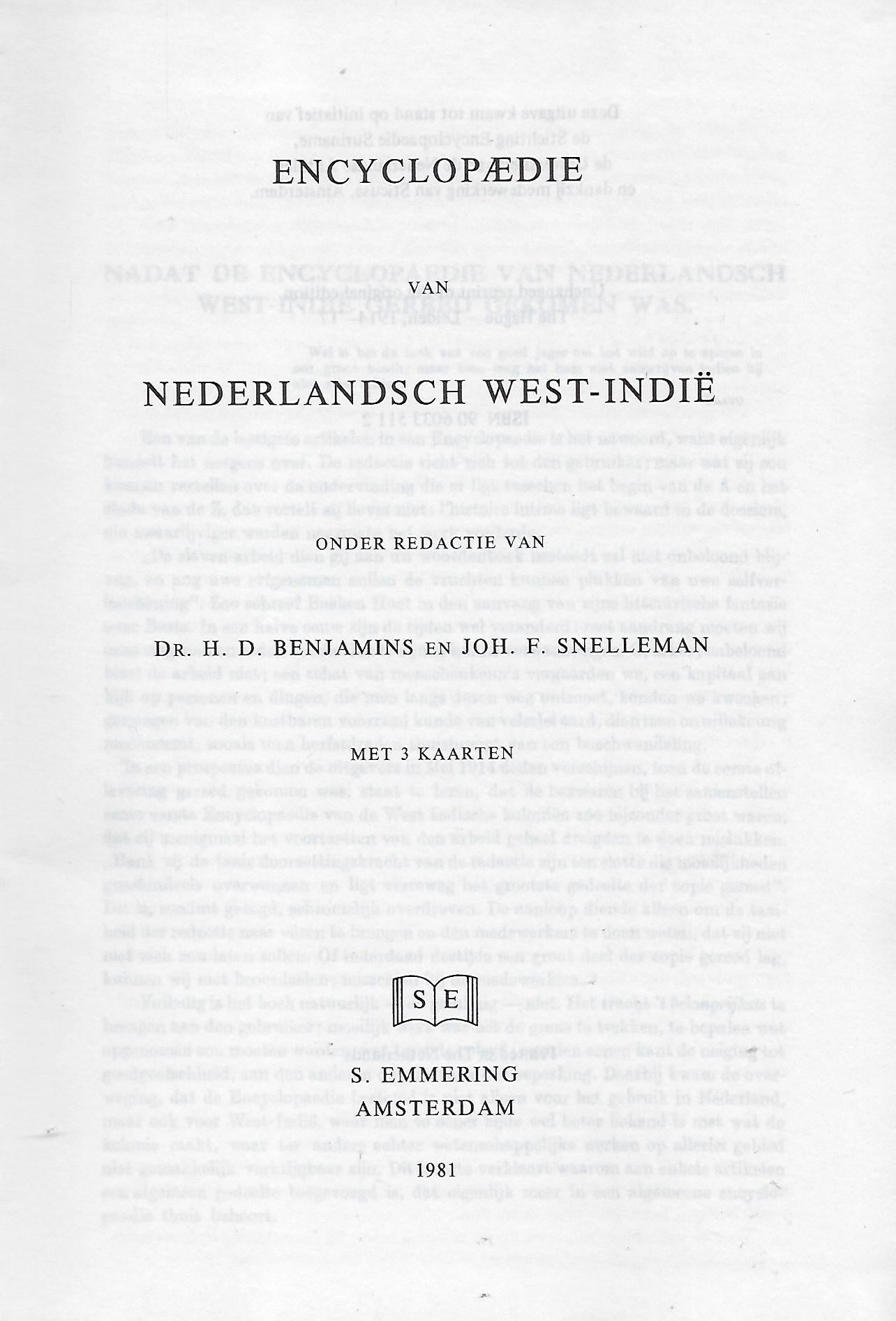 Encyclopaedie van Nederlandsch West-Indië