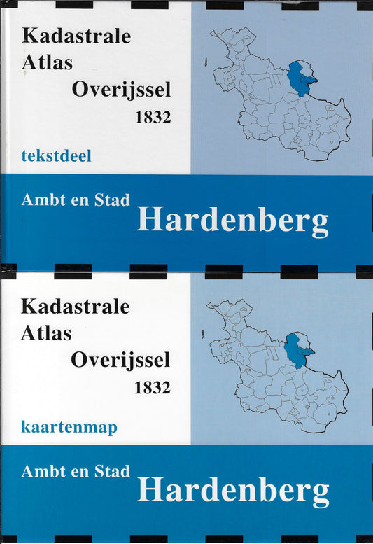 Kadastrale atlas Overijssel 1832 ambt Hardenberg en stad Hardenberg V Tekstdeel en kaartenmap /
