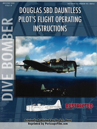 Douglas SBD Dauntless Pilot's Flight operating instructions