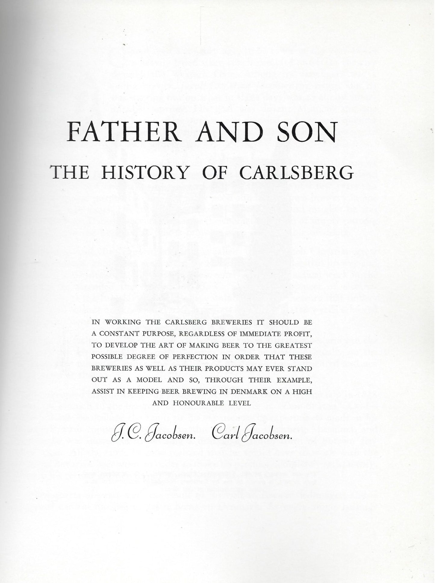 The book of Carlsberg