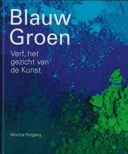 Blauw groen / verf, het gezicht van de kunst