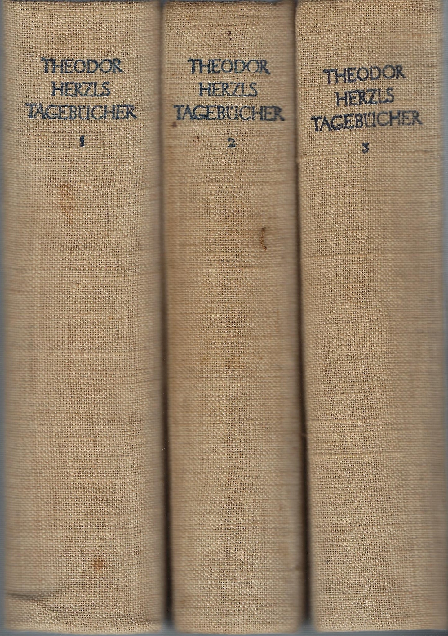 Theodor Herzls Tagebücher (3 delen compleet)