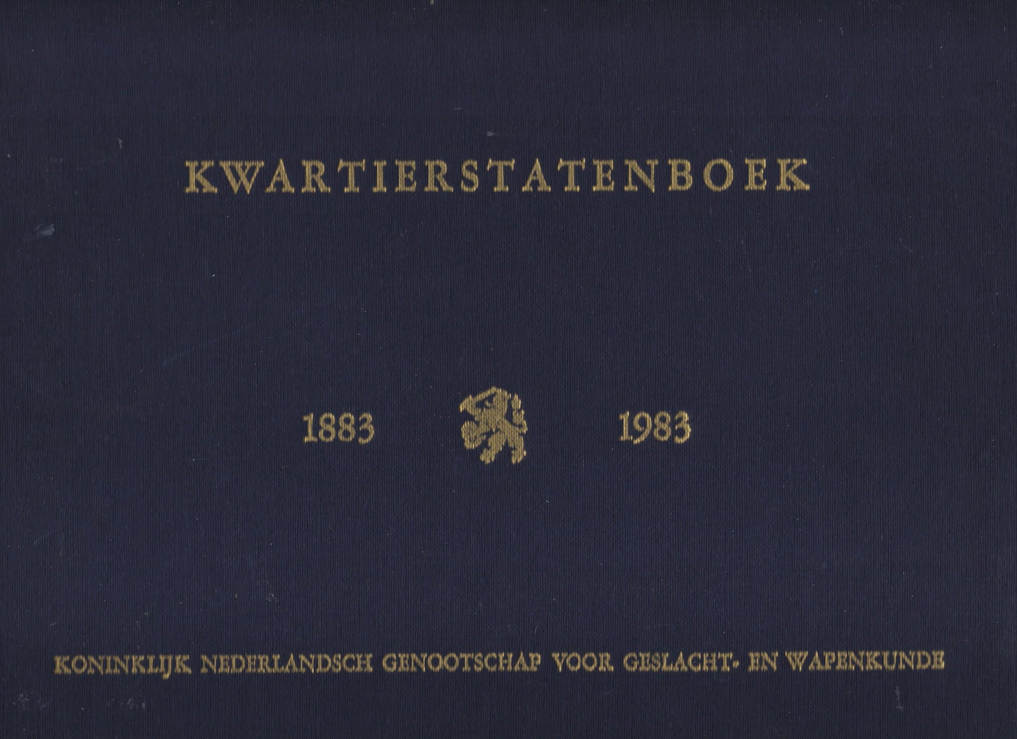 Kwartierstatenboek 1883 - 1983 (studio)