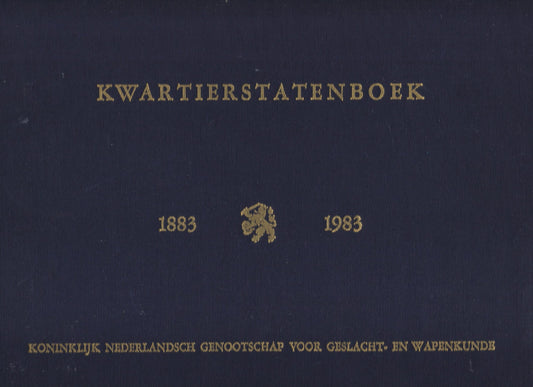 Kwartierstatenboek 1883 - 1983 (studio)