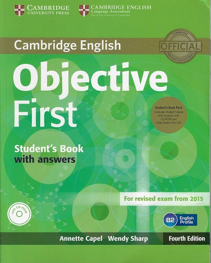 Objective First Student's Book Pack (Student's Book with Answers and Class Audio CDs(2)) [With CDROM] / Student's Book With Answers, For Revised Exams from 2015, B2 English Profile