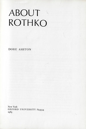 About Rothko