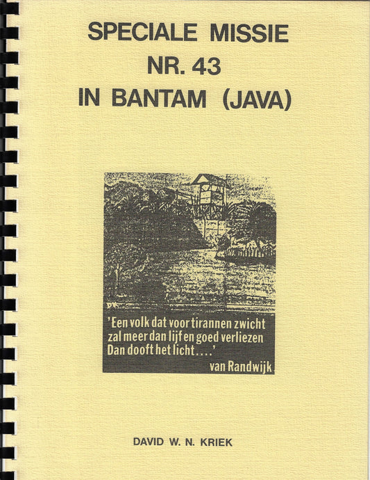 speciale missie nr. 43 in Bantam (Java)